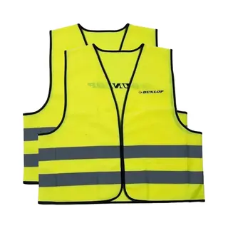 Dunlop Veiligheidsvest - 2x - Geel - Reflecterend - Voor Volwassenen - One Size Model