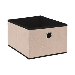 Storage Solutions Opbergmand/kastmand - 15 Liter - Beige - 32 X 25 X 18 Cm - Vakkenkast Manden