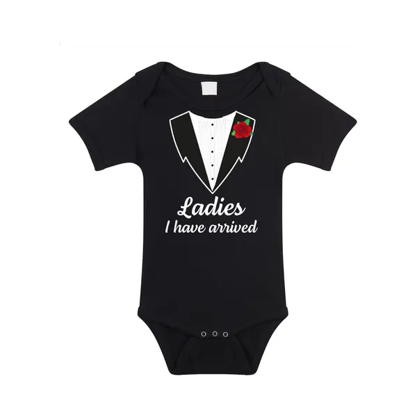 Bellatio Decorations Baby Romper - Smoking/pak - Ladies I Have Arrived - Cadeau Romper - Kraamcadeau 56 thumbnail