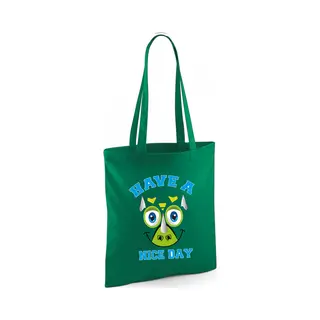 Bellatio Decorations Schoudertas Jongens - Dinosaurus - Groen - Nice Day - 42 X 38 Cm - Shopper
