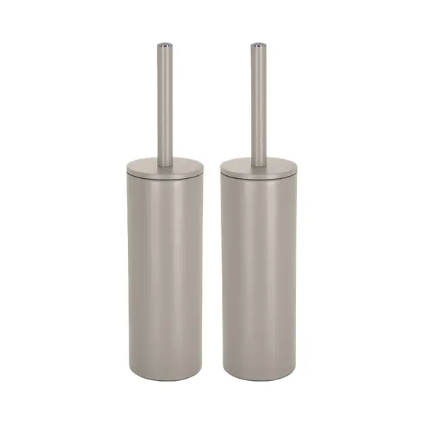 Spirella Luxe Toiletborstel In Houder Cannes - 2x - Beige - Metaal - 40 X 9 Cm - Met Binnenbak thumbnail