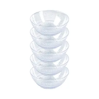 PlasticForte Schaaltje - Kristal Stijl - Kommetje - 10x - Kunststof - D13, 5 X H5 Cm