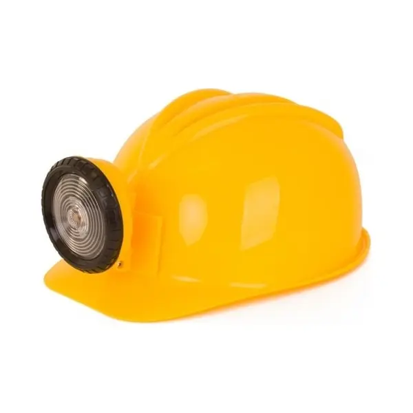 Carnaval Verkleed Bouwhelm Met Echte Lamp - Bouwvakkershelm - Volwassenen thumbnail