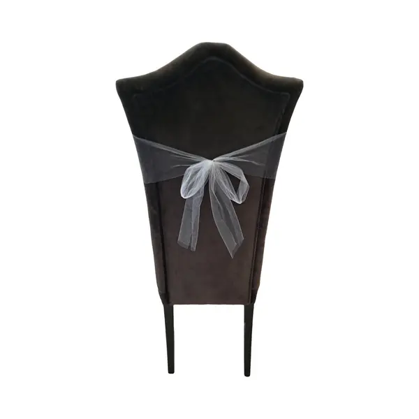 PartyDeco Tule Stof Op Rol - 2x - Lichtgrijs - 15cm X 9meter - Organza/mesh Decoratie Stoffen thumbnail