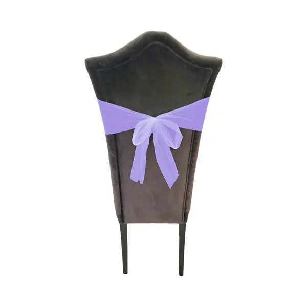 PartyDeco Tule Stof Op Rol - 3x - Paars - 30cm X 9meter - Organza/mesh Decoratie Stoffen thumbnail