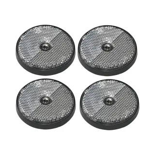 ProPlus Pro Plus Reflector - Set 4x - Wit - Schroefbevestiging - 60mm - Rond