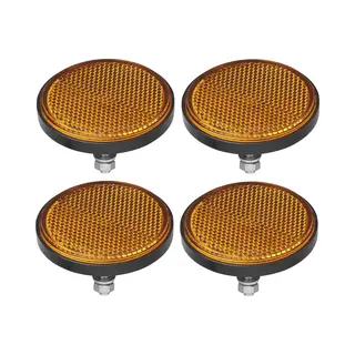 ProPlus Reflector - Set 4x - Oranje - Boutbevestiging - 60mm - M5 Bout - Rond
