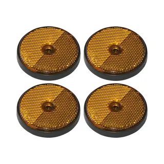 ProPlus Pro Plus Reflector - Set 4x - Oranje - Schroefbevestiging - 60mm - Rond