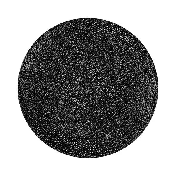 Inge-glas Inge Christmas Kaarsenbord/onderbord -zwart Gehamerd - Kunststof -D33 Cm -rond thumbnail