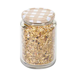 Hega Hogar Weckpot/voorraadpot Classico - 500 Ml - Kunststof - Draaideksel - Beige - D7 X H11 Cm
