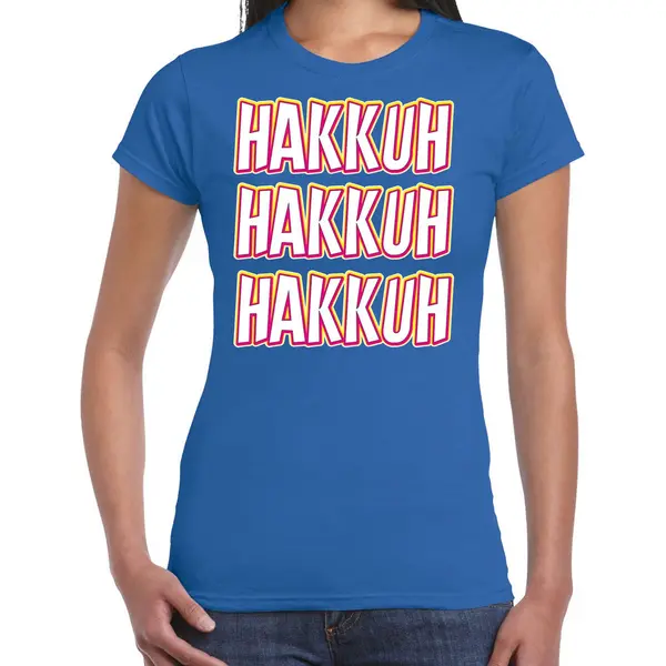 Bellatio Decorations Verkleed T-shirt Voor Dames - Jaren 90 - Blauw - Gabber - Foute Party/carnaval S thumbnail