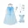 Blauwe Cape Set
