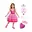 Verkleedpop Jurk Hard Roze