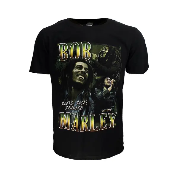 Popmerch Bob Marley Roots Rock Reggae T-Shirt - Xl thumbnail