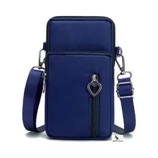 San Vitale® - Casual Telefoon Tas - Schoudertasje - Telefoontasje - Heuptas - Wandel/Sport/Mobiele Telefoon/Smartphone - Donker Blauw