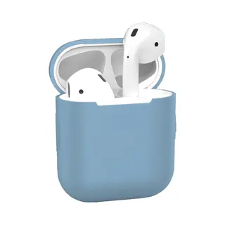 Gmedia AirPods Hoesje Voor Apple AirPods 1 & 2 – Babyblauw - Siliconen Beschermende Case