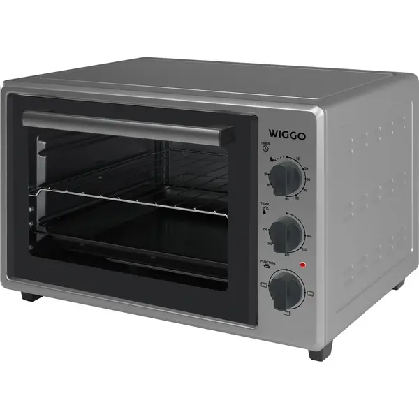Wiggo Wmo-E353(X) - Vrijstaande Mini Oven - Electrisch - 50 Cm - 35 Liter - 1800 W - 5 Jaar Garantie - Roestvrijstaal thumbnail