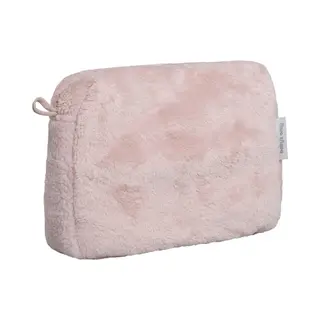 Baby's Only Baby Toilettasje Cozy - Verschoningstasje Gemaakt Van Teddystof - Luieretui - Oud Roze - 25x10x20 Cm - Met Ritssluiting