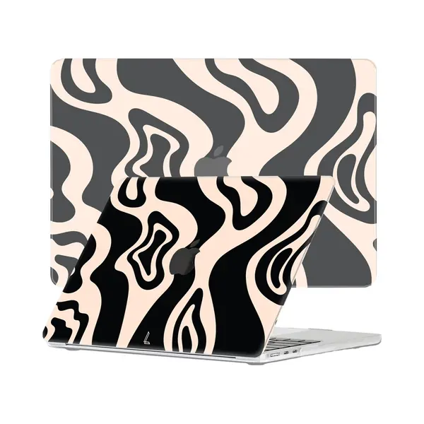 Lunso Geschikt Voor MacBook Air 13 Inch (2022-2025) Cover Hoes - Case - Vanilla Swirl thumbnail