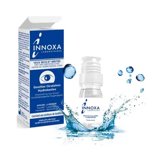 Innoxa Wit - Hydraterende Oogdruppels - Droge En Geirriteerde Ogen - Triple Action - Conserveermiddelvrij - 2 X 10 Ml