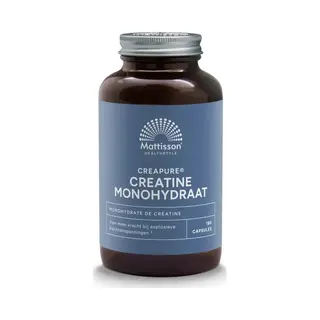 Mattisson - Creatine Monohydraat Capsules - Creapure - Vegan - 180 Capsules