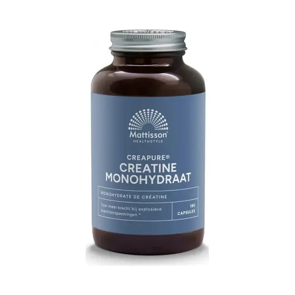 Mattisson - Creatine Monohydraat Capsules - Creapure - Vegan - 180 Capsules thumbnail