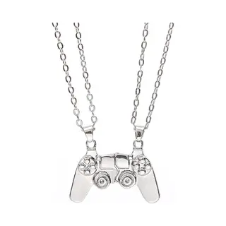 Bixorp Friends Bff Ketting Voor 2 Met Controller Zilverkleurig - Magnetische Vriendschapsketting - Twee Helften Best Friends - Voor Meisjes - Best