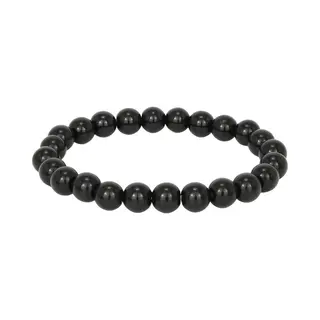 Bixorp Gems Onyx Edelstenen Armband - Gepolijste Edelsteen Kralenarmband