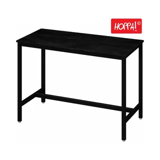 Hoppa! Vintage Metalen Bartafel | Zwart | Metaal | 120 X 60 X 90 Cm (L X B X H)