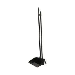 Benson Stoffer En Blik Met Lange Steel - Zwart - 76 Cm - Ergonomisch Design