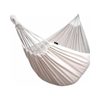 Benson Hangmat Met Karabijnhaak - Compleet - 200 X 100 Cm - Beige - Inclusief Touwen