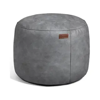 Casacomfy Modipouf - Poef / Hocker - Rond - Lederlook - Ø 45 Cm - Flat White