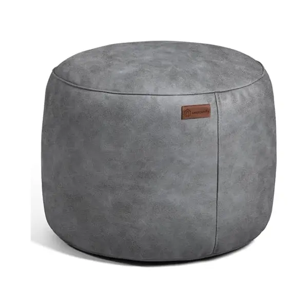 Casacomfy Modipouf - Poef / Hocker - Rond - Lederlook - Ø 45 Cm - Flat White thumbnail