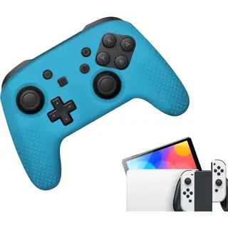 Gadgetpoint - Hoesjes & Skins Voor Nintendo Switch 1 - Performance Gaming Case - Soft Grip Covers - Anti-Slip Pro Controller Accessoires - Blauw