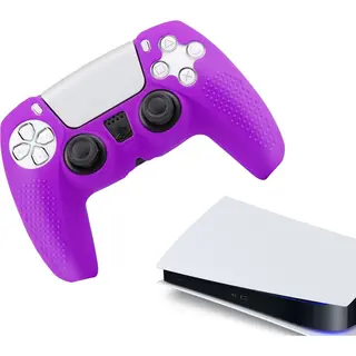Gadgetpoint - Hoesjes & Skins Voor PS5, PlayStation 5 - Performance Gaming Case - Soft Grip Covers - Anti-Slip Controller Accessoires - Grip Paars