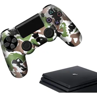 Gadgetpoint - Hoesjes & Skins Voor PS4, PlayStation 4 - Performance Gaming Case - Soft Grip Covers - Anti-Slip Controller Accessoires - Camo -