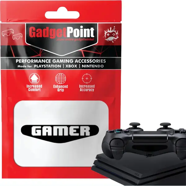 Gadgetpoint - Controller Stickers Voor PS4, PlayStation 4 - Performance Gaming Skin - Bescherming Accessoires - Game Over thumbnail
