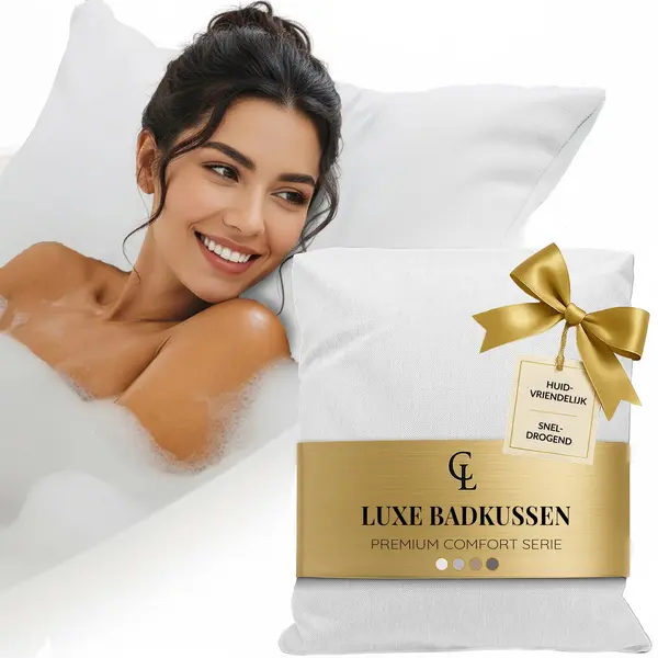 Claessonliving Badkussen – Luxe Badkussens Voor In Bad – Dik En Comfortabel Spa Kussen Voor Hoofd, Hek En Rug – Hoofdsteun Bad Voor Een Spa Ervaring Thuis – thumbnail