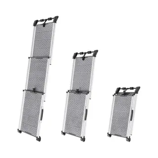 Priorpet Dog Ramp For Car, Suv - Extendable Telescopic Dog Ramps For Large Dogs - Stable - Anti-Slip - Night Safety Reflective Sides - 198lbs Capacity -