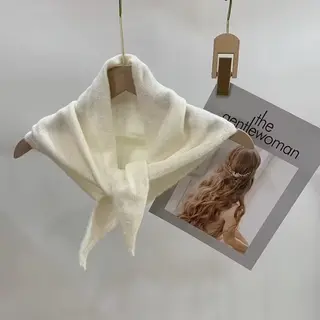 Sjaaltje - Scarf- Accessories - Dames- Bandana's- Halsdoek - Off White