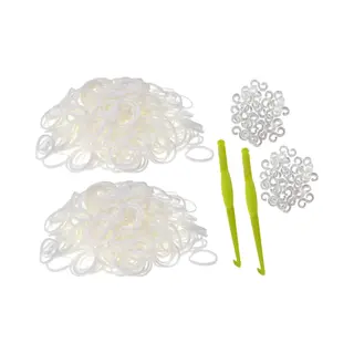 Behave - 600 Loombandjes - Wit - Met Weefhaken & S-clips - Latexvrij - Creatief Speelplezier