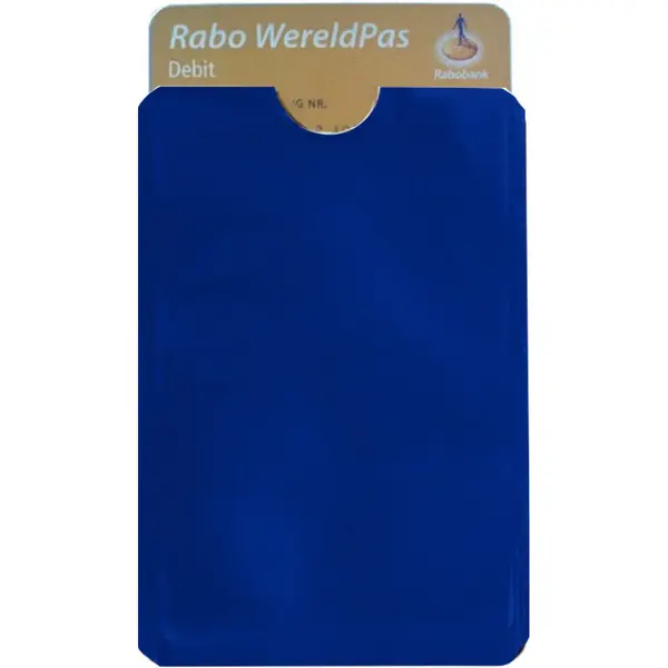 Cadebo Rfid Bankpas Beschermer - Kaarthouder Soft - Anti-Skimming - Blauw - Gratis Verzonden thumbnail