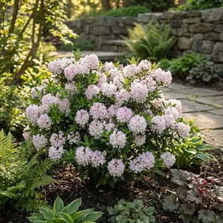 Bloomique - Set Van 2 - Rhododendron Bloombux Pink - Dwerg Rhododendron - Tuinplanten - Winthard - Wintergroen - 30-40 Cm Hoog - Pot 17 Cm