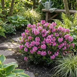 Bloomique - Rhododendron Bloombux Magenta - Dwerg Rhododendron - Tuinplanten - Winthard - Wintergroen - 30-40 Cm Hoog - Pot 17 Cm