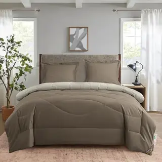 Sleep Comfy 4 Jahreszeiten Bettdecke Ohne Bezug 200x200 Baumwolle & Mikrofaser Steppdecke + Kissenbezüge, Atmungsaktiv & Washbar, Oeko-Tex