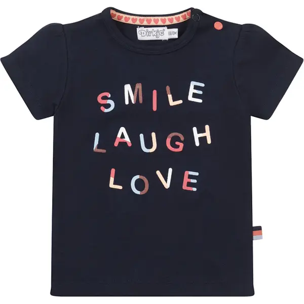 Dirkje T-Shirt Korte Mouw Smile Navy 86 thumbnail