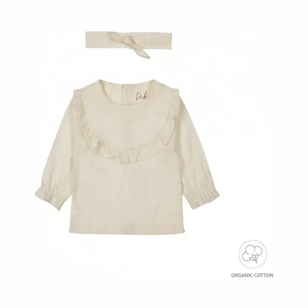 Dirkje Noos Meisjes Blouse - Off White thumbnail