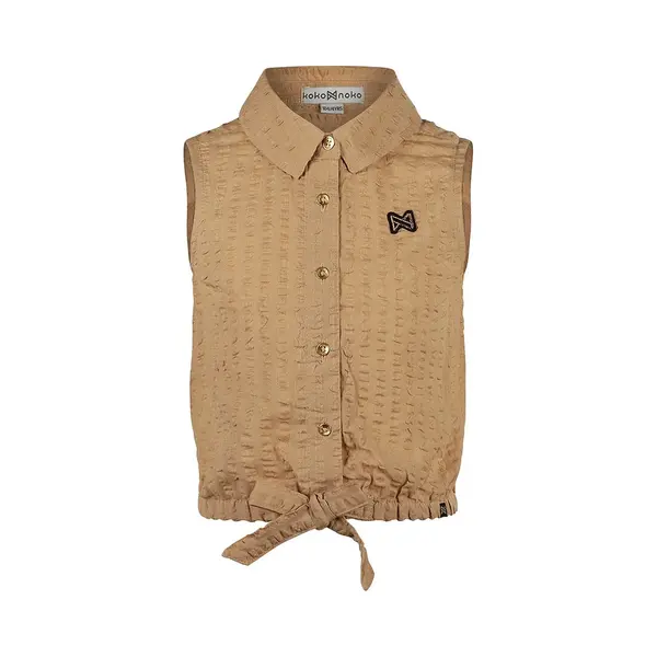 Koko Noko Meisjes Blouse - Sand thumbnail