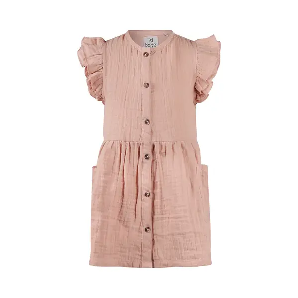 Koko Noko Meisjes Jurk - Smokey Pink thumbnail