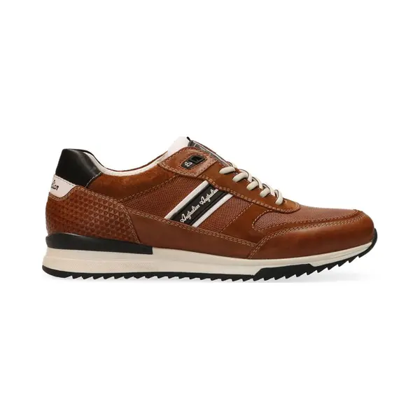 Australian Filmon Lage Sneakers - Leren Sneaker - Heren - Cognac - Maat 41 thumbnail
